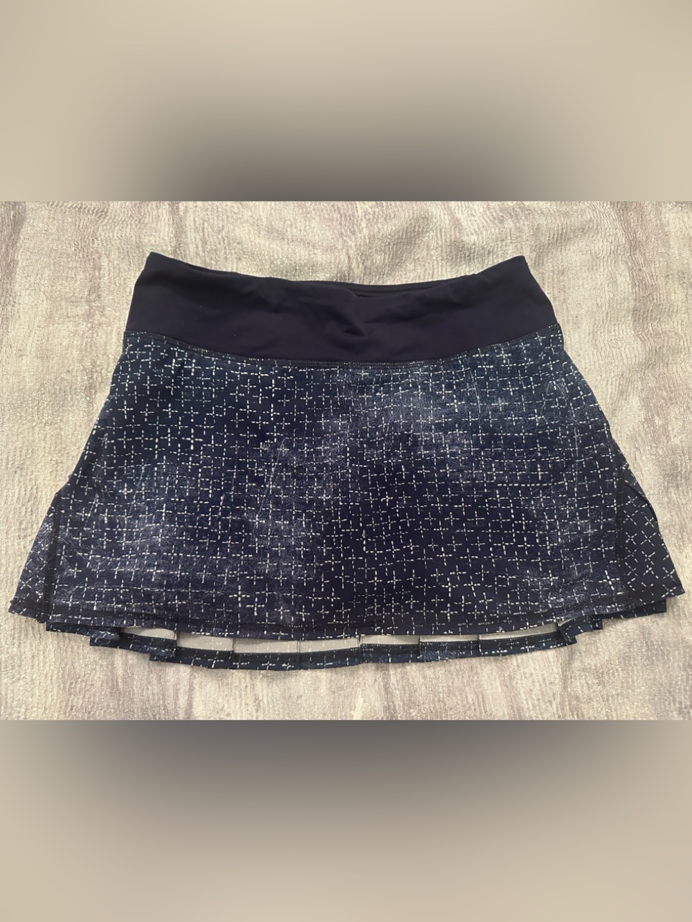 lululemon athletica Navy Patterned Circle Skirt